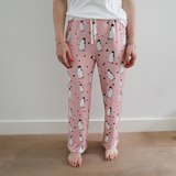 Ladies Pink Penguin Pyjamas Set