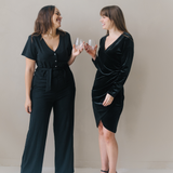 Milan Breastfeeding Black Jumpsuit