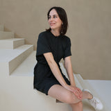 Barcelona Breastfeeding T-Shirt Dress Charcoal