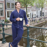 Men's Bamboo Pyjama Set Navy Heritage