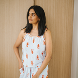 Ladies Pyjamas Set Wavy Lobster