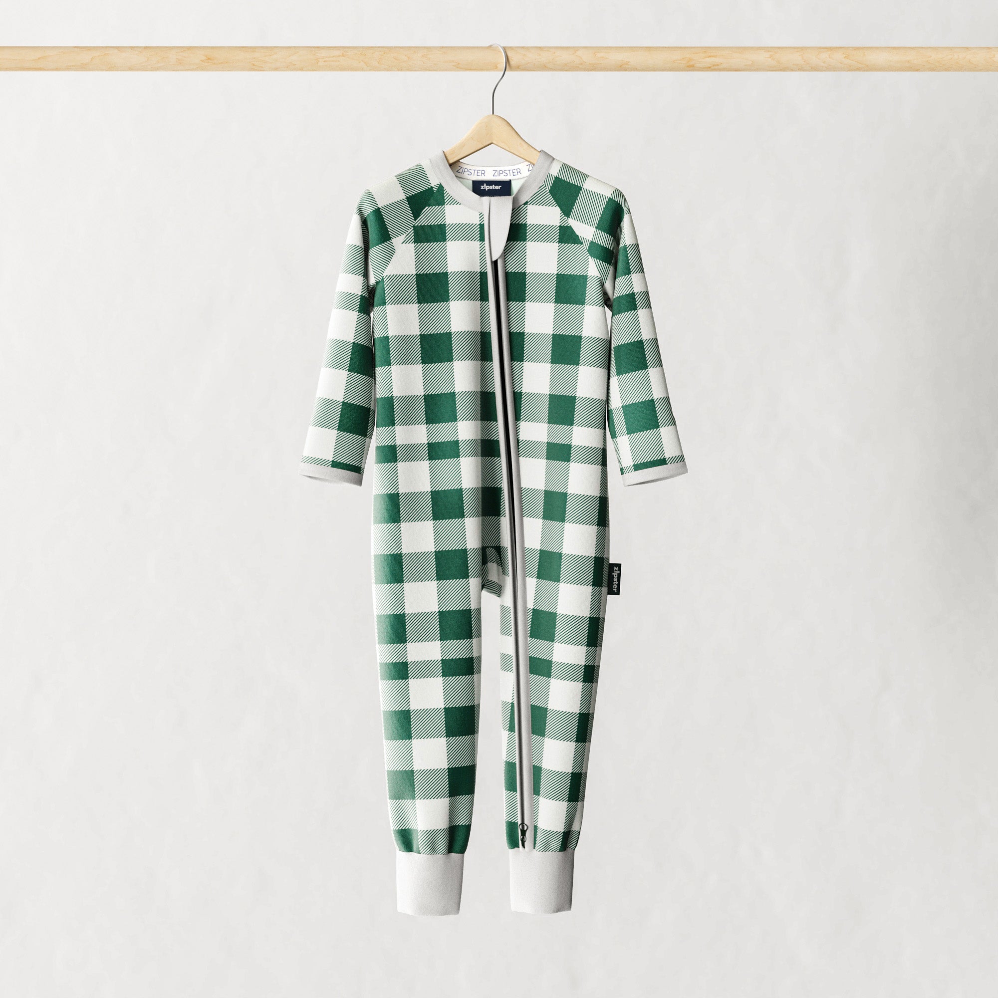 ZIPSTER™ Green Gingham