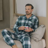 Men's Green Tartan Pajamas Set