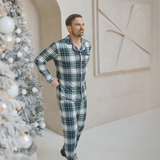 Men's Green Tartan Pajamas Set