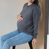 Maternity Sweatshirt - Charcoal