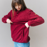 Breastfeeding Fleece Burgundy