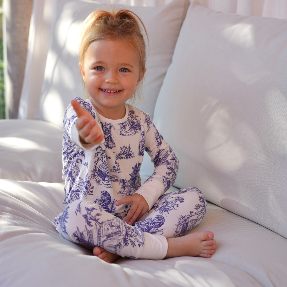 Children's PJ Set Toile de Jouy