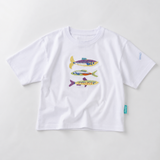 Oversized Kid's T-Shirt White Fish Stack