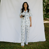 Ladies Pyjamas Set Peter's Gingham Hop