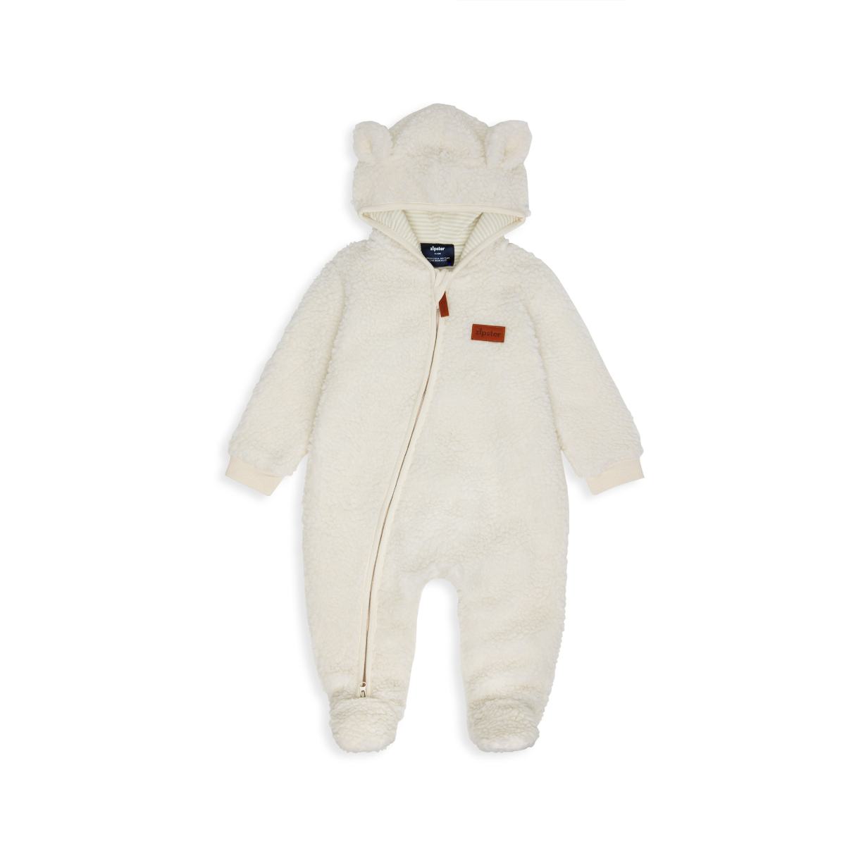 Zipster Teddy Suit Cream